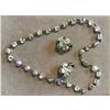 Image 3 : Vintage Mid Century Crystal Necklace & Earrings Set