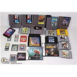 VINTAGE 28 CARTRIDGES NINTENDO