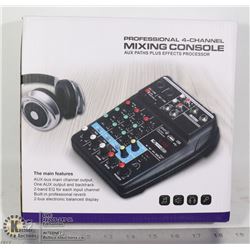 PROFESSIONAL 4 CHANNEL MIXING CONSOLE