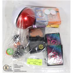 VARIOUS POKEMON SUPPLIES, DECKS, SLEEVES