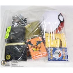 VARIOUS POKEMON SUPPLIES, DECKS, SLEEVES