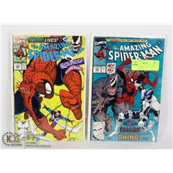 MARVEL AMAZING SPIDER-MAN #344, 345 COMIC LOT