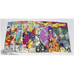 MARVEL X-FORCE COMIC LOT, #1-10