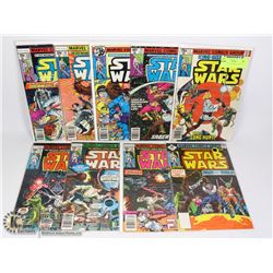 MARVEL STAR WARS COMIC LOT, 9 BOOKS