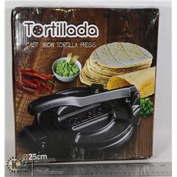 LARGE CAST IRON TORTILLA PRESS