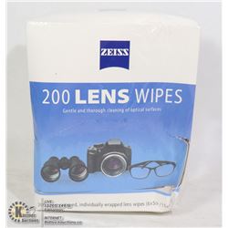 200PC ZEISS PRE-MOISTENED LENS WIPES
