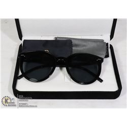PAIR OF BLACK DESIGNER SOJOS SUNGLASSES WITH