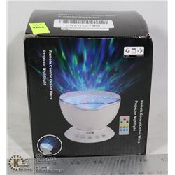 REMOTE CONTROL OCEAN WAVE PROJECTOR NIGHT