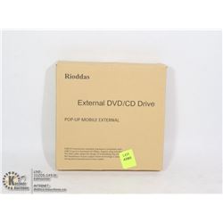RIODDAS EXTERNAL DVD/ CD DRIVE