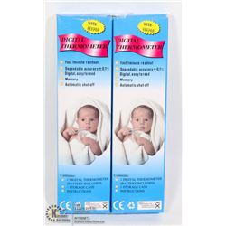 TWO DIGITAL THERMOMETERS (BATTERIES INCLUDED)