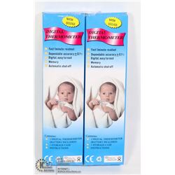 TWO DIGITAL THERMOMETERS (BATTERIES INCLUDED)