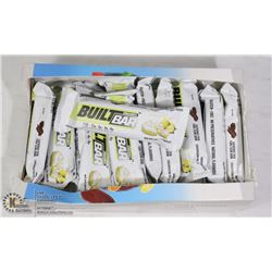 BOX OF BUILT BAR ENERGY/ PROTEIN BARS