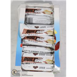 BOX OF BUILT BAR ENERGY/ PROTEIN BARS