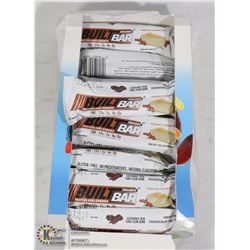 BOX OF BUILT BAR ENERGY/ PROTEIN BARS