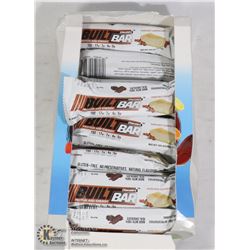 BOX OF BUILT BAR ENERGY/ PROTEIN BARS