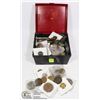 Image 1 : BOX, VINTAGE COIN COLLECTION SOME 100+  YEARS OLD