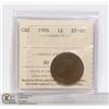 Image 1 : 1906 CANADA ICCS CERTIFIED LARGE CENT EF40