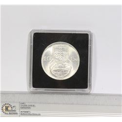 1954 PORTUGAL 10 ESCUDO SILVER COIN. UNCIRCULATED