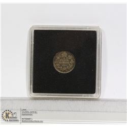 1914 GEORGE V CANADA SILVER 5 CENT COIN
