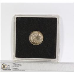 1919 GEORGE V CANADA SILVER 5 CENT COIN