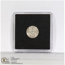 1941 NEWFOUNDLAND SILVER 5 CENT HIGH GRADE