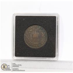 1896 NEWFOUNDLAND VICTORIAN LARGE CENT COIN