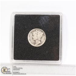 1918 USA .900 SILVER MERCURY 10 CENT COIN