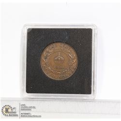 1929 HIGH GRADE NEWFOUNDLAND LARGE CENT COIN