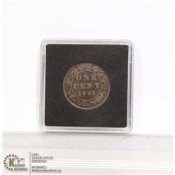 1892 VICTORIAN CANADA LARGE CENT COIN