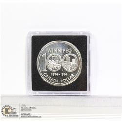 1974 CANADA SILVER DOLLAR SPECIMEN (WINNIPEG)