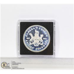 1971 CANADA SILVER DOLLAR SPECIMEN (B.C.)