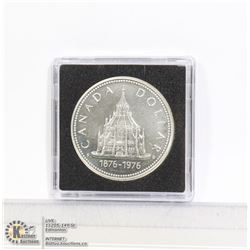 1976 CANADA SILVER DOLLAR SPECIMEN (LIBRARY)