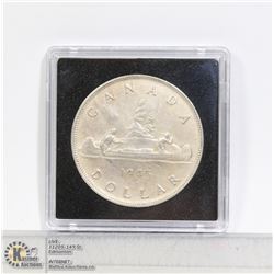KEY DATE 1945 CANADA SILVER DOLLAR COIN RARE