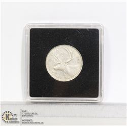 1942 GEORGE VI CANADA SILVER 25 CENT WW2 ISSUE