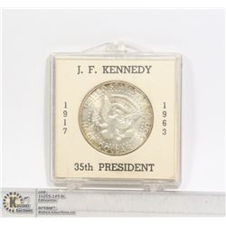 1964 JOHN F. KENNEDY SOLID SILVER 50 CENT COMEMM.