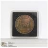 Image 1 : 1842 COLONIAL CANADA 1 CENT COIN. BANK OF MONTREAL
