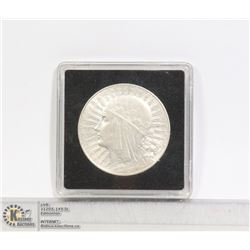 1932 POLAND 10 ZLOTY LARGE SILVER COIN HIGH GRADE