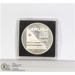 ARUBA 1991 25 FLORIN SILVER PROOF COIN