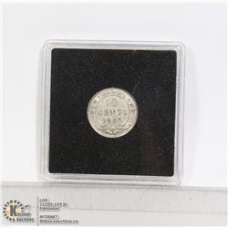 1945 NEWFOUNDLAND SILVER 10 CENT HIGH GRADE