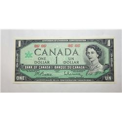 2)  CANADIAN 1867-1967 CENTENNIAL $1.00