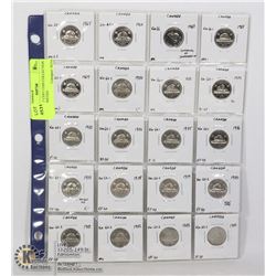 CANADA 5 CENT COIN COLLECTION WITH VARIETIES
