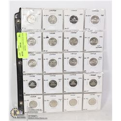 CANADA 5 CENT COIN COLLECTION WITH VARIETIES