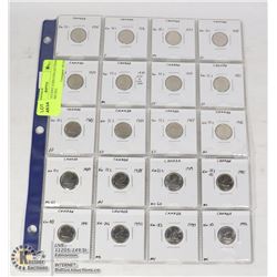 CANADA 10 CENT COIN COLLECTION WITH VARIETIES
