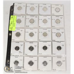 CANADA 10 CENT COIN COLLECTION WITH VARIETIES