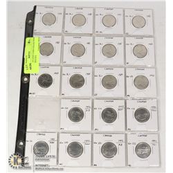 CANADA 25 CENT COIN COLLECTION WITH VARIETIES