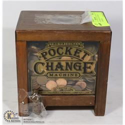 OLD PIGGYBANK FILLED OLD CANADA PENNIES