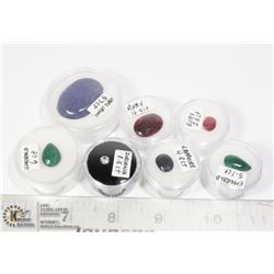 X7 GENUINE RUBY, EMERALD, SAPPHIRE, GEMS