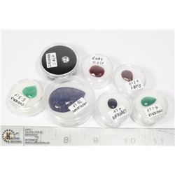 X7 GENUINE RUBY, EMERALD, SAPPHIRE, GEMS