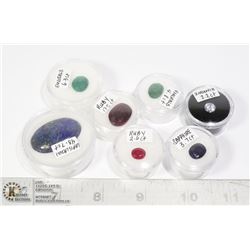 X7 GENUINE RUBY, EMERALD, SAPPHIRE, GEMS