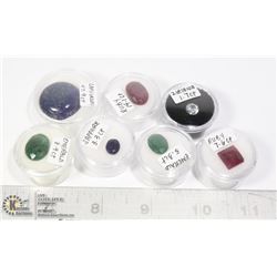 X7 GENUINE RUBY, EMERALD, SAPPHIRE, GEMS
